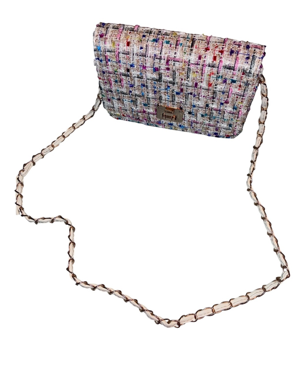 Blisfulady Tweed Shoulder Bag